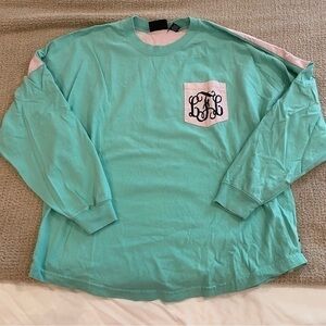 Monogrammed oversized long sleeve T-shirt LFL